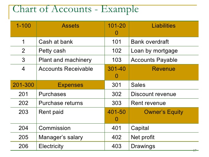 Business 101: Charts of Accounts Basics